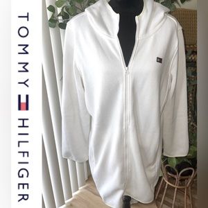 Tommy Hilfiger Long Hooded Fleece Zip Up - NWT
